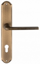 Дверная ручка Extreza TERNI (Терни) 320 на планке PL01 CYL матовая бронза F03