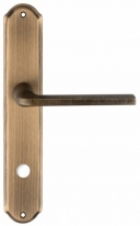 Дверная ручка Extreza TERNI (Терни) 320 на планке PL01 WC матовая бронза F03