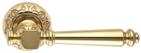 Дверная ручка Extreza VERONIKA (Вероника) 325 на розетке R04 полированная латунь F01
