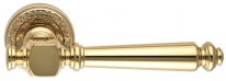 Дверная ручка Extreza VERONIKA (Вероника) 325 на розетке R06 полированная латунь F01