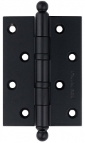 Петля дверная универсальная латунная Extreza 5110 102x76x3 мм черный матовый F22