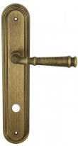 Дверная ручка Extreza BONO (Боно) 328 на планке PL05 WC матовая бронза F03