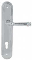 Дверная ручка Extreza BONO (Боно) 328 на планке PL05 CYL полированный хром F04