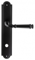 Дверная ручка Extreza BONO (Боно) 328 на планке PL03 WC черный матовый F22