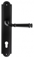 Дверная ручка Extreza BONO (Боно) 328 на планке PL03 CYL черный матовый F22