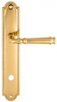 Дверная ручка Extreza BONO (Боно) 328 на планке PL03 WC полированная латунь F01