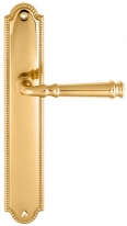 Дверная ручка Extreza BONO (Боно) 328 на планке PL03 полированная латунь F01