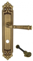 Дверная ручка Extreza BONO (Боно) 328 на планке PL02 WC матовая бронза F03