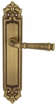 Дверная ручка Extreza BONO (Боно) 328 на планке PL02 матовая бронза F03