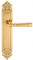 Дверная ручка Extreza BONO (Боно) 328 на планке PL02 полированная латунь F01