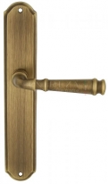Дверная ручка Extreza BONO (Боно) 328 на планке PL01 матовая бронза F03