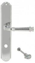 Дверная ручка Extreza BONO (Боно) 328 на планке PL01 WC полированный хром F04