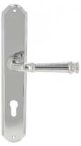 Дверная ручка Extreza BONO (Боно) 328 на планке PL01 CYL полированный хром F04