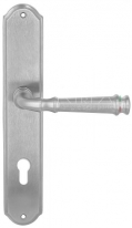 Дверная ручка Extreza BONO (Боно) 328 на планке PL01 CYL матовый хром F05