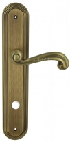 Дверная ручка Extreza BERTA (Берта) 312 на планке PL05 WC матовая бронза F03