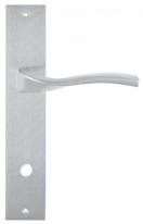 Дверная ручка Extreza Hi-tech PERLA (Перла) 114 на планке PL11 матовый хром F05 сантехническая завертка WC