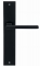 Дверная ручка Extreza Hi-Tech ROKSI (Рокси) 107 на планке PL11 черный F22 без доп. запирания PASS