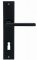 Дверная ручка Extreza Hi-Tech ROKSI (Рокси) 107 на планке PL11 черный F22 под кабинетный ключ KEY