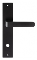 Дверная ручка Extreza Hi-tech RUBI (Руби) 121 на планке PL11 черный F22 сантехническая завертка WC