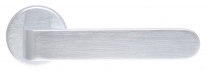 Дверная ручка Extreza Hi-tech Slim RUBI 121 на круглой розетке R12 матовый хром F05