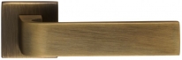 Дверная ручка Extreza Hi-tech SLIM SOUND (Саунд) 106 на квадратной розетке R11 матовая бронза F03
