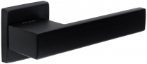 Дверная ручка Extreza Hi-tech Slim SPARK (Спарк) 115 на квадратной розетке R11 черный F22