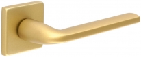 Дверная ручка Extreza Hi-Tech Slim TERNI (Терни) 320 на квадратной розетке R11 матовая латунь F02