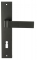 Дверная ручка Extreza Hi-Tech SOUND (Саунд) 106 на планке PL11 черный матовый F22 под кабинетный ключ KEY