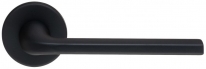 Дверная ручка Extreza Hi-Tech Slim TERNI (Терни) 320 на круглой розетке R12 черный F22