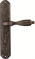 Дверная ручка на планке Melodia Сamilla 298 298/131Wc Серебро античное