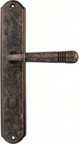 Дверная ручка на планке Melodia Alpha 293/131Wc Серебро античное