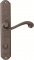 Дверная ручка на планке Melodia Cagliari 225/131 Wc Серебро античное