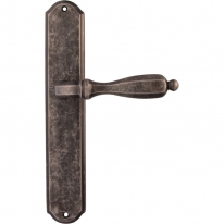 Дверная ручка на планке Melodia Сamilla 298 298/131Pass Серебро античное