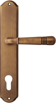 Дверная ручка на планке Melodia Alpha 293/131Pass Бронза матовая