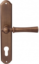 Дверная ручка на планке Melodia Carlo 283/131 Cyl Бронза матовая