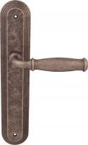 Дверная ручка на планке Melodia Isabel 266 Pass Demetra Серебро античное