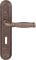 Дверная ручка на планке Melodia Isabel 266 Cab Demetra Серебро античное