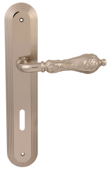 Дверная ручка на планке Melodia Libra 229 Cab Demetra Серебро