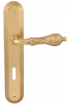Дверная ручка на планке Melodia Libra 229 Cab Demetra Латунь полированная