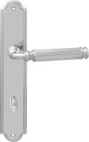 Дверная ручка на планке Melodia Rania 290/458 Wc Хром полированный