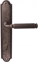 Дверная ручка на планке Melodia Rania 290/458 Wc Серебро античное