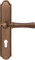 Дверная ручка на планке Melodia Carlo 283/458 Cyl Бронза матовая