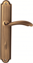 Дверная ручка на планке Melodia Firenze 458/458 Wc Бронза матовая
