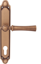 Дверная ручка на планке Melodia Carlo 283/158 Cyl Бронза матовая