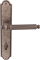 Дверная ручка на планке Melodia Regina 353/458 Wc Серебро античное