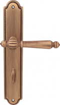 Дверная ручка на планке Melodia Mirella 235/458 Wc Бронза матовая