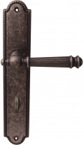 Дверная ручка на планке Melodia Veronica 102/458 Wc Серебро античное