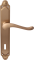 Дверная ручка на планке Melodia Palma 129/158Cab Латунь матовая