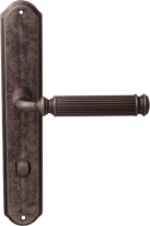 Дверная ручка на планке Melodia Rania 290/131Wc Серебро античное