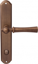 Дверная ручка на планке Melodia Carlo 283/131Wc Бронза матовая
